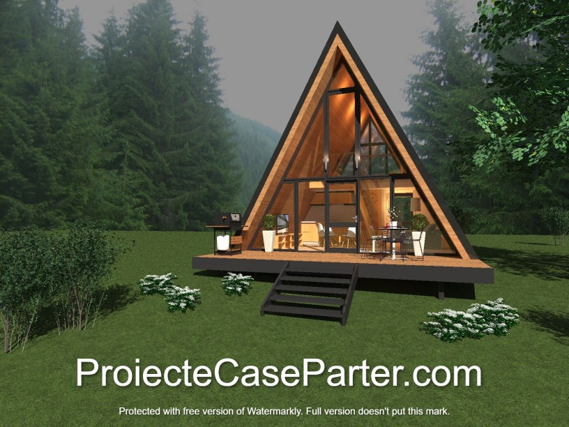 Casa A Frame - 6 x 6 m