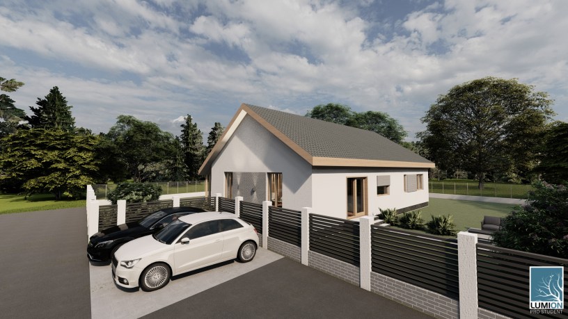 Casa Parter cu acoperis in 2 ape