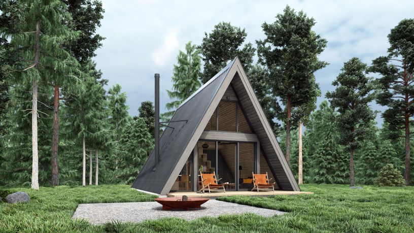 Casa A Frame 6 x 7 metri proiect