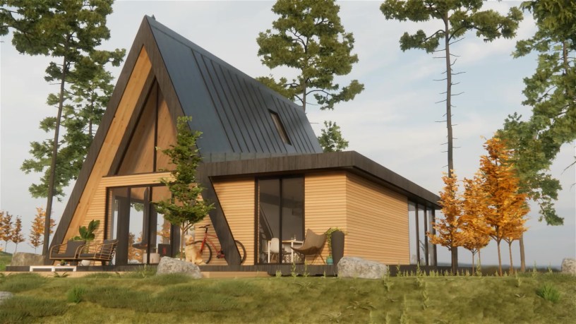 casa tip a frame pinterest