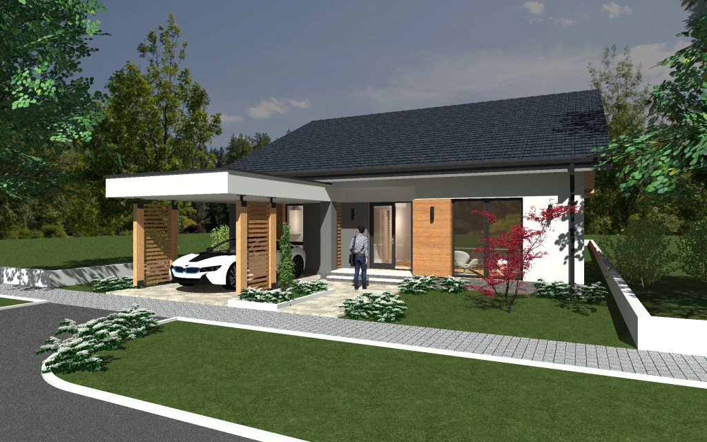 Proiecte case - casa parter 120 metri patrati