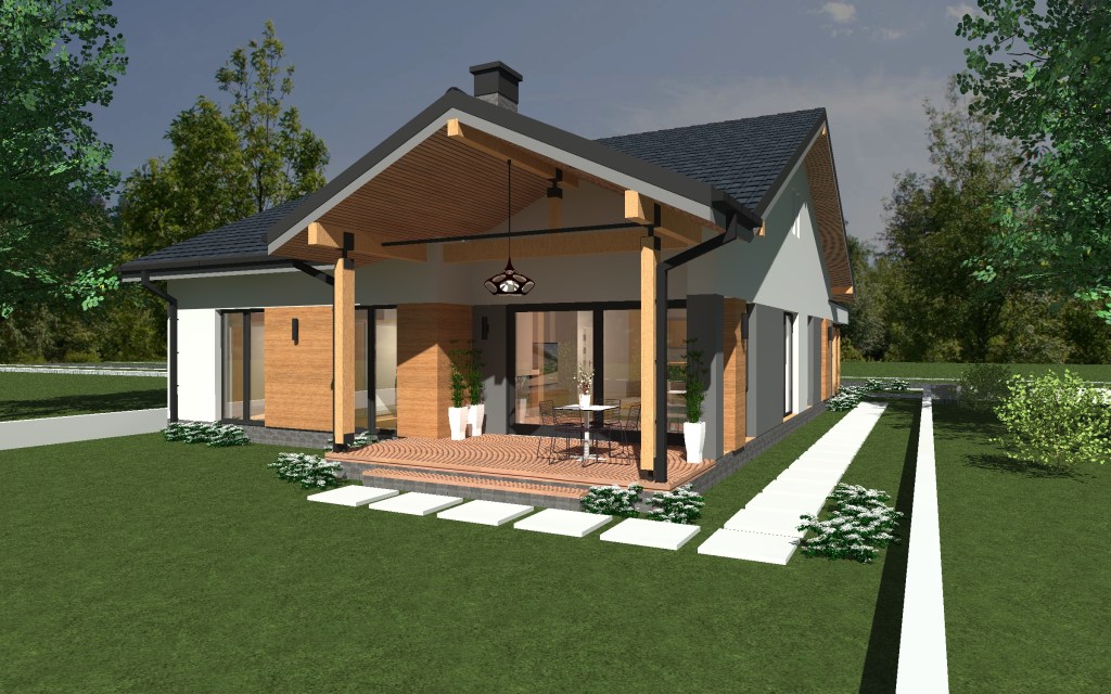 Proiecte case - casa parter 120 metri patrati