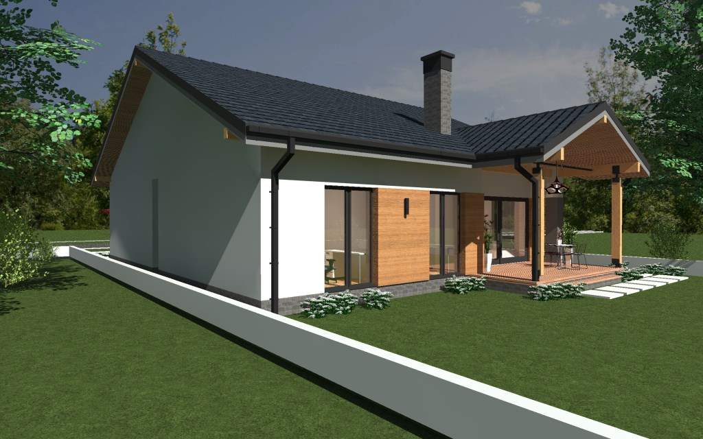 Proiecte case - casa parter 120 metri patrati