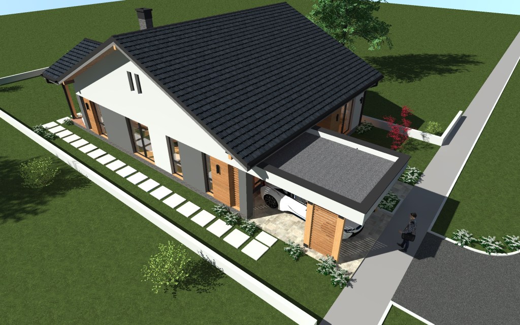 Proiecte case - casa parter 120 metri patrati