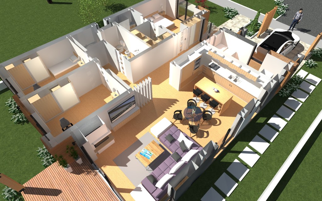 Proiecte case - casa parter 120 metri patrati