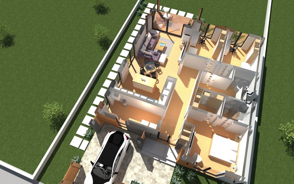 Proiecte case - casa parter 120 metri patrati