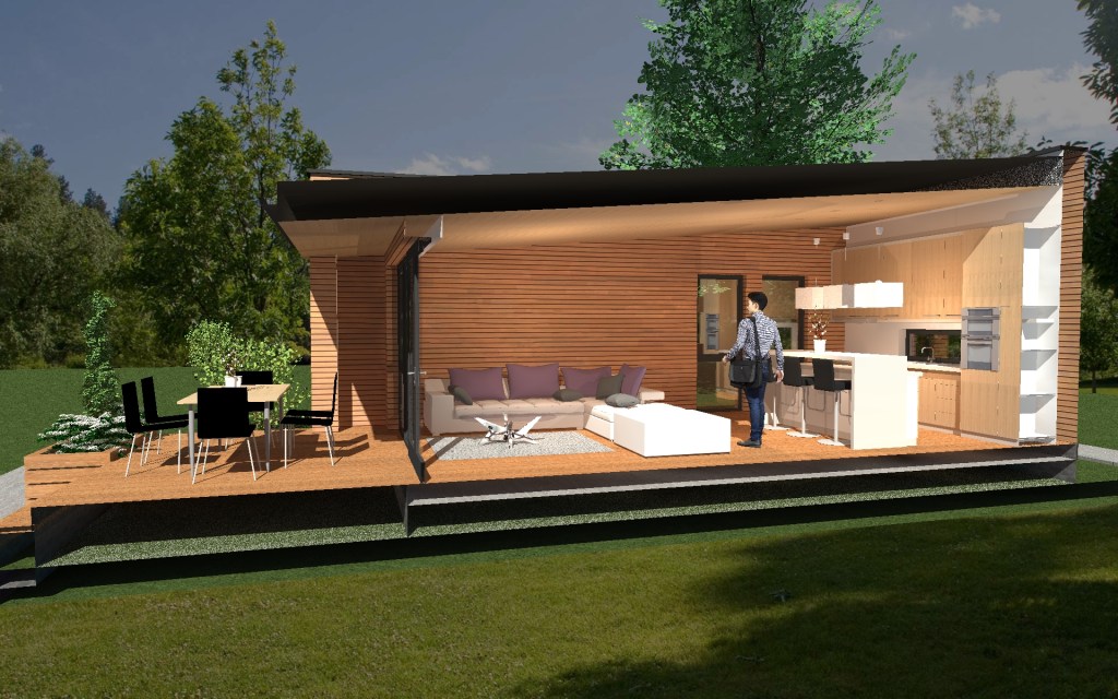 Proiect casa parter cu doua dormitoare planuri pret ieftin gratuit