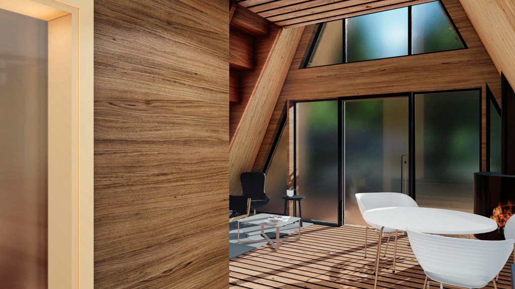 Casa tip a frame - latime 6 metri lungime 8,6 metri planuri de arhitectura si structura