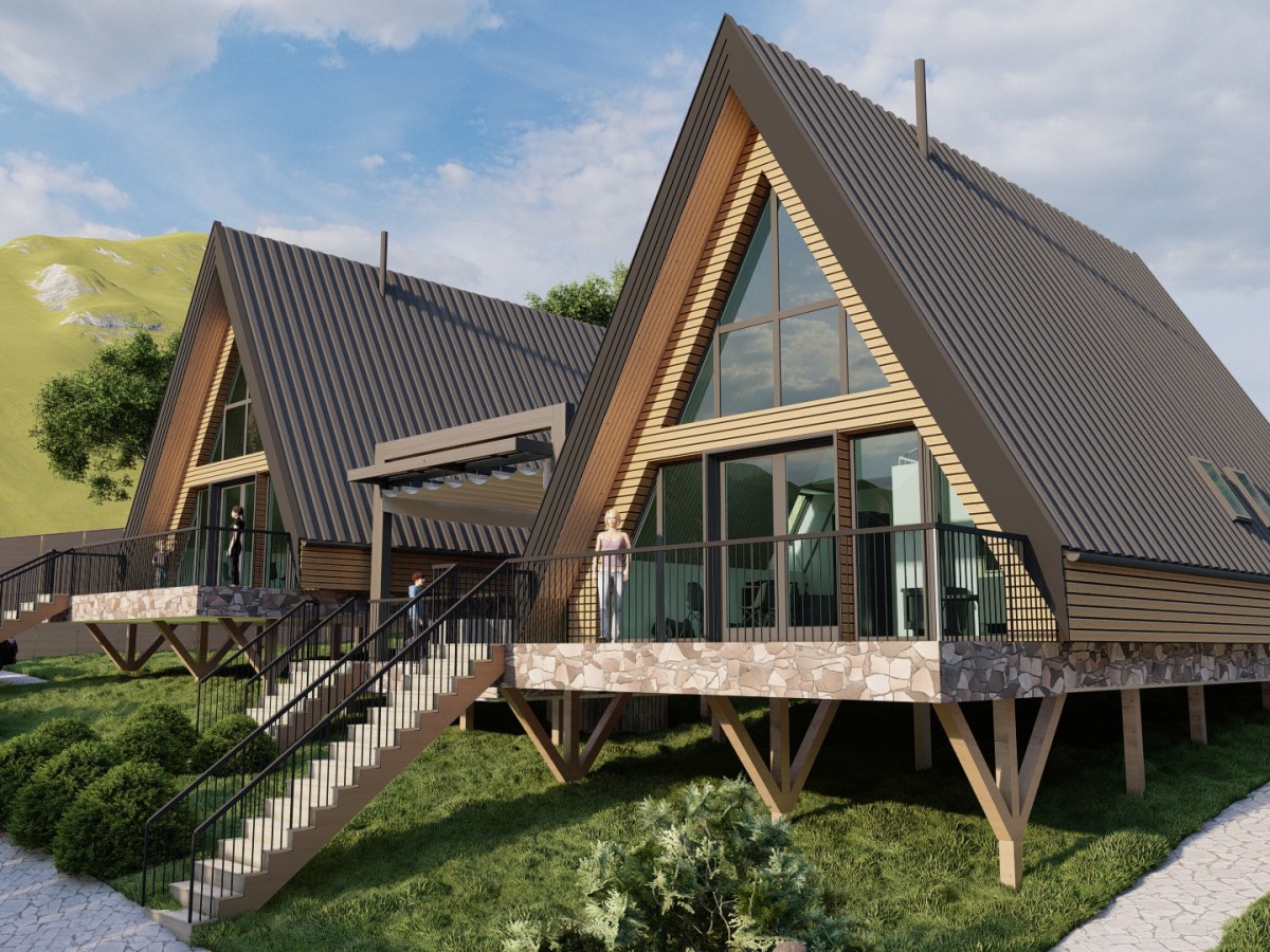 A Frame AFR0134 – proiect casa a frame&nbsp;dublu