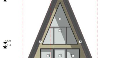 Casa A frame 6 x 9 metri