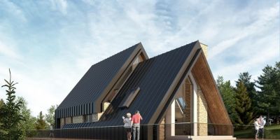 proiect casa a frame valea Doftanei - model deosebit