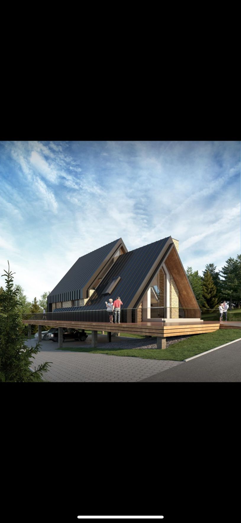 proiect casa a frame valea Doftanei - model deosebit