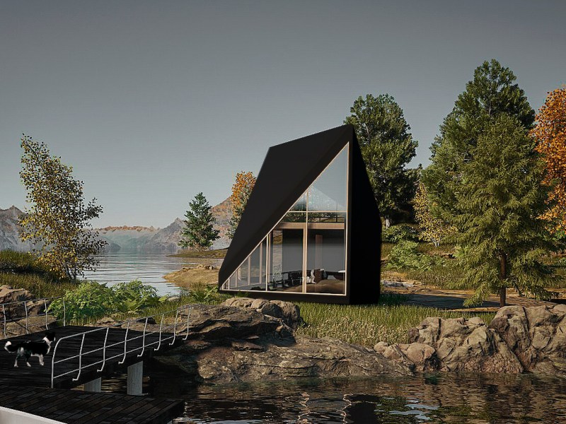 Tiny House Cazare – structura de lemn si macheta –&nbsp;AFR0136