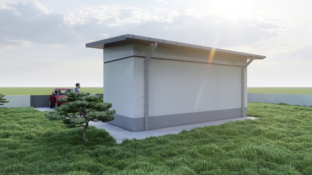 Casa / Birou de gradina 2.70  x 7.0 metri